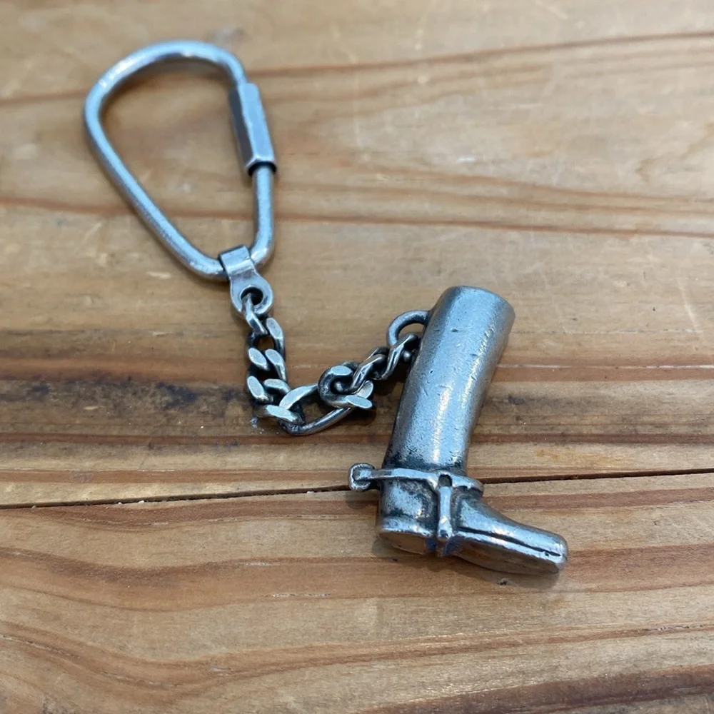 🎉 VINTAGE STERLING SILVER BOOT KEYCHAIN‼️ - Picture 10 of 10